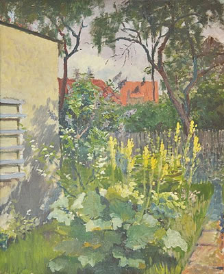 Josef Tomas Blazek : Flowering backyard