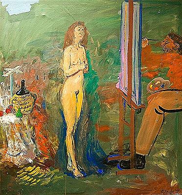 Petr Kouba : Painter with model