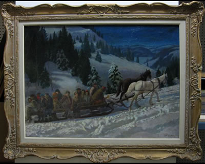 Thomas (Tom) Albert Stone : MOONLIGHT SLEIGH RIDE