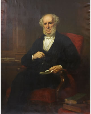 Daniel Macnee : PORTRAIT OF HUGH COWAN, BANKER IN AYR (1796-1883), MARRIED ELIZA, DAUGHTER OF PETER MCTAGGART, MERCHANT IN AYR