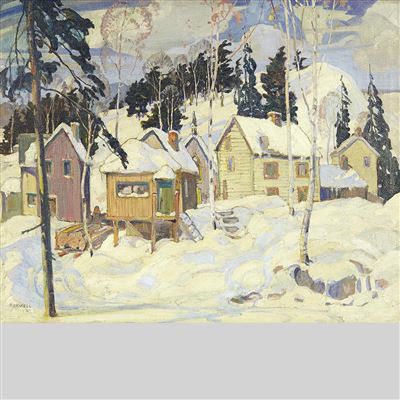 Graham Noble Norwell : GATINEAU VILLAGE, WINTER