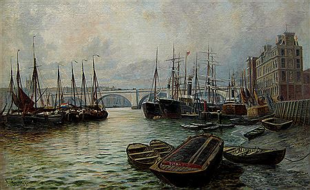 John C Syer : Billingsgate Fish Market