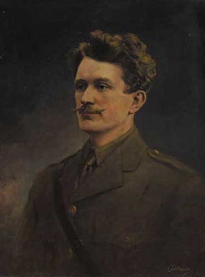 Leo Whelan : PORTRAIT OF THOMAS ASHE IN THE UNIFORM OF THE IRISH VOLUNTEERS