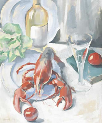 Frances J Kelly : STILL LIFE WITH LOBSTER