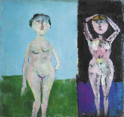 Stella Steyn : SELF PORTRAIT, DOUBLE NUDE