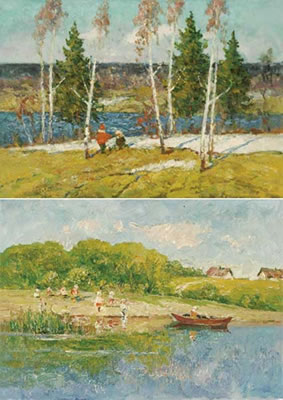 Leonid Markov : River in Summer and Winter