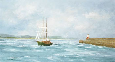 Brendan Hayes : THE ASGARD II, WICKLOW HARBOUR