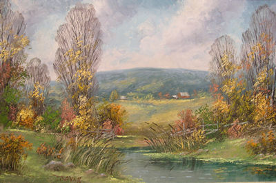 Joseph Trover : Peaceful Autumn Valley