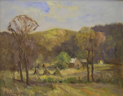 George C Baum : Brown County Farmstead in Autumn