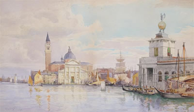 Sir Hubert Medlycott : The Redentore Church on Guidecca, Venice