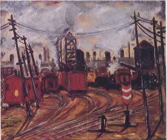 Copeland Burg : Untitled (Train Yard)