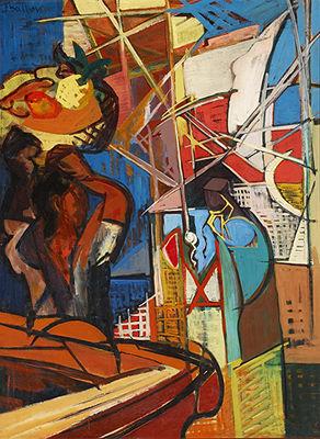 Victor Thall : Untitled Cubist Composition