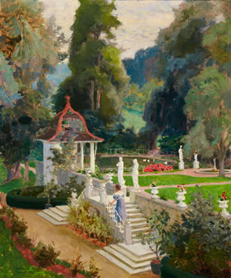 Wilhelm Balmer : Blick in den Park