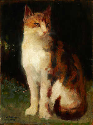 Wilhelm Balmer : Katzenportrait