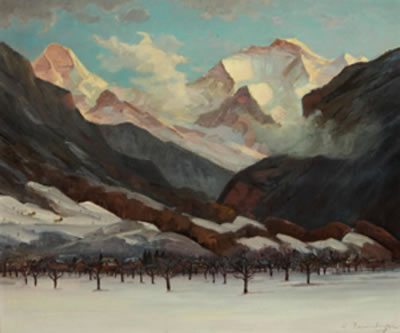 Robert Baumberger : Winter im Berner Oberland