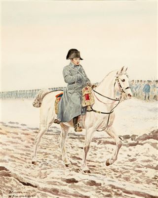 Wilhelm Friedrich Stuckelberger : Napoleon zur Pferd