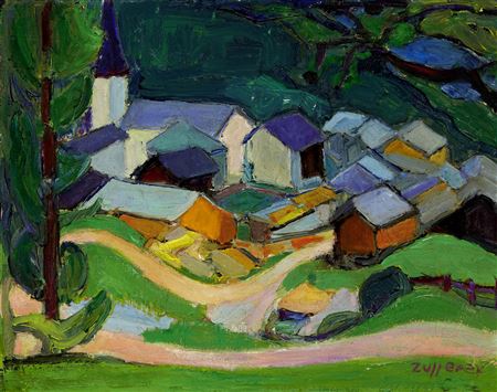 Christiane Zuffrey : St. Luc - Paysage valaisan