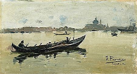 Ignacio Pinazo Camarlench : La Laguna de Venecia