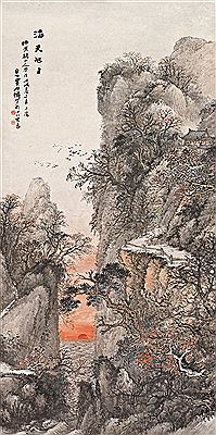 Shixian Wu : SUNRISE OVER THE SEA 1898