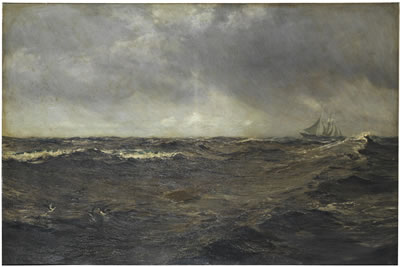 Julius Olsson : 'The deep sea rain'