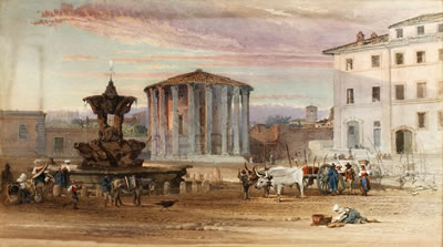 Henry Parsons Riviere : The Temple of Vesta