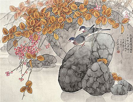 Yunpeng Tian : BIRDS AND ROCK