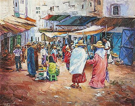 Said Hbicha : Marché à Tétouan