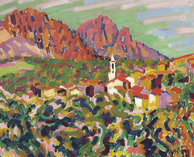 Auguste Herbin : Le matin, Corse