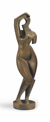 Alexander Archipenko : Woman Combing Her Hair