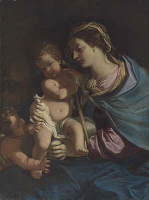 Domenico Maria Canuti : The Madonna and Child with the Infant Saint John the Baptist