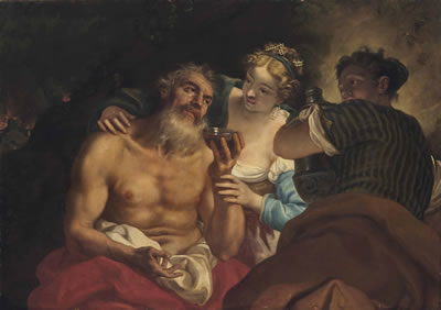 Niccolo Cassana : Lot and his daughters