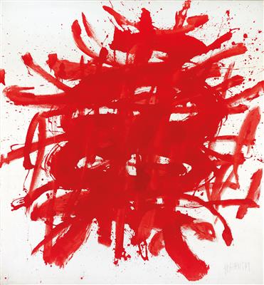 Markus Prachensky : ‘Rouge sur blanc-avant Seckau’ (Sebastianplatz), 1959