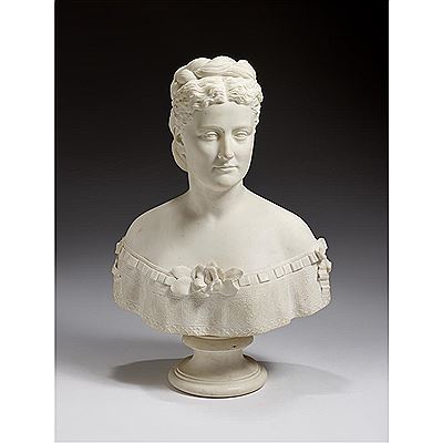 Thomas Gould : Bust of a woman, dated '1870'