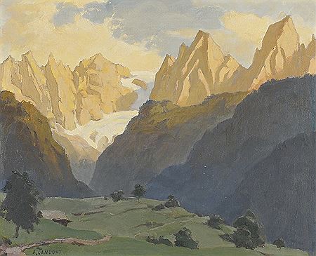 Otto Landolt : Gebirgslandschaft