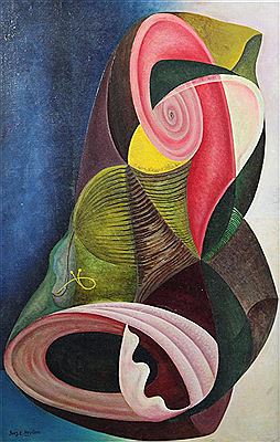 Inez Estella Hoyton : Surrealist Composition c.1940