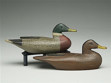 Tom Fitzgerald : Very rare pair of 1/4 size mallards