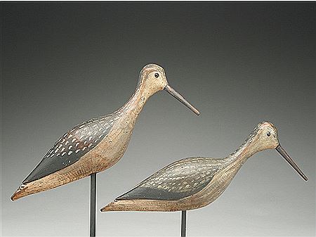 Charles W Thomas : Rigmate pair of willets