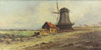 Richard DeTreville : Windmill in Golden Gate Park, San Francisco, CA