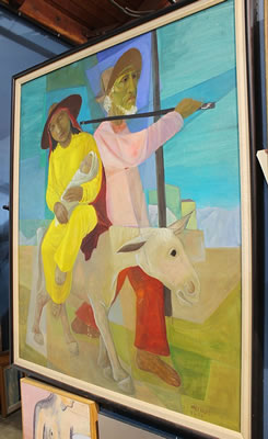 Harry Elsas : Untitled (Figures on a Donkey)