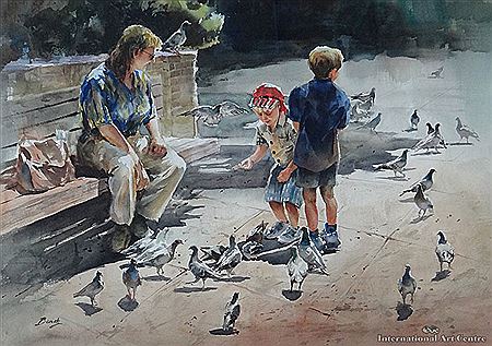 Ben Ho : Feeding the Pigeons