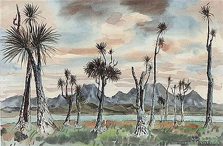 Eric Albert Lee Johnson : Hokianga Landscape