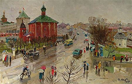 Edvard Yakovlevich Virgikovsky : 'Winter in Zagorsk'