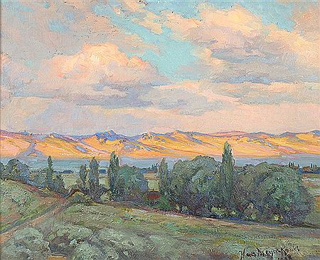 Hans Meyer-Kassel : Mountain Ridge at Dusk