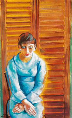 Zoltan Borbereki : 'Girl in Blue from Rome, 1935'