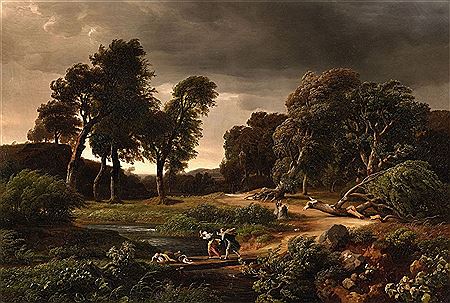 Johann Wilhelm Schirmer : Stormy Landscape