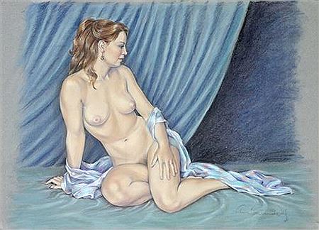 Victoria Fontaine-Wolf : Reclining Nude