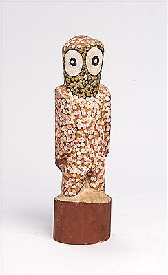 Janice Clarke Kngwarreye : Owl (circa 1993)