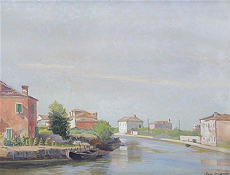 Mario Broggi : Case di Mazzorbo, Burano, 1941