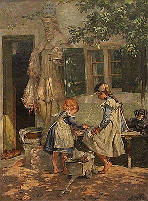 Friedrich Raupp : CHILDREN PLAYING