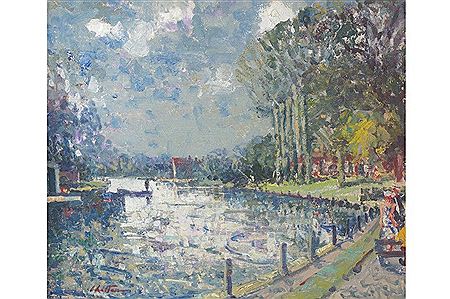 Geoffrey Chatten : Riverside at Thorpe